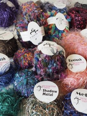 Luxury Eyelash Yarn Lot Trendsetter Spruce Shadow Metal Charm Italy France